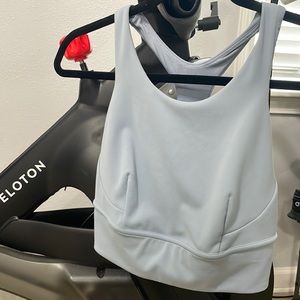 lululemon wunder train long line bra 10 like new!
